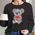 Koala Heat Valentine Funny Valentines Day Singles Gift Long Sleeve T-Shirt Gifts for Her