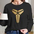 Kobe Logo Gold Glitter Long Sleeve T-Shirt Gifts for Her