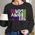 Los Angeles 1980S Logo Long Sleeve T-Shirt Gifts for Her