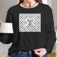 Louis Vuitton Shirt Pattern Lv Pattern White Tee 252 Long Sleeve T-Shirt Gifts for Her