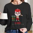 Lucha Libre El Santa Claus Floss Like A Boss 6 Long Sleeve T-Shirt Gifts for Her