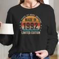 Made In 1992 30 Birthday Gifts 30 Years Old Vintage Long Sleeve T-Shirt Gifts for Her