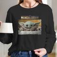 The Mandalorian The Child Pod Screenshot Logo Long Sleeve T-Shirt Gifts for Her