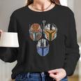 The Mandalorian Helmets Long Sleeve T-Shirt Gifts for Her