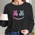 Marshmello Face Blue Violet Design Long Sleeve T-Shirt Gifts for Her