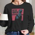 Matthew Morrison Blocks Image Grey Girls Juniors Long Sleeve T-Shirt Gifts for Her