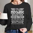 Mechanic Fun Gift For Car Mechanics And Diy Handyman Long Sleeve T-Shirt Gifts for Her