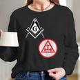 Mens Mason Royal Arch Split Masonic York Rite Black Long Sleeve T-Shirt Gifts for Her