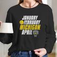 Michigan Wolverines Month Of Michigan Basketball Long Sleeve T-Shirt Gifts for Her