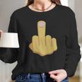 Middle Finger Emoji Tshirt Long Sleeve T-Shirt Gifts for Her