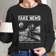 Moon Landing Hoax Apollo 11 1969 Conspiracy Theory Fake News Long Sleeve T-Shirt Gifts for Her