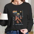 Naruto Shippuden Vintage Style Badges Long Sleeve T-Shirt Gifts for Her