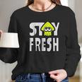 Nintendo Splatoon Neon Stay Fresh Graphic Long Sleeve T-Shirt Gifts for Her