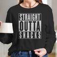 Old Glory Straight Outta Snacks Black Soft Baby One Piece Long Sleeve T-Shirt Gifts for Her