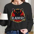 Parody Cat Rawr Logo Long Sleeve T-Shirt Gifts for Her