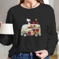 Peace And Love Are All We Need Volkswagen Bus Snoopy Shirts Long Sleeve T-Shirt Gifts for Her