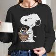 Peanuts Snoopy Easter Basket Long Sleeve T-Shirt Gifts for Her