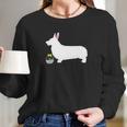 Pembroke Welsh Corgi Easter Bunny Dog Silhouette Long Sleeve T-Shirt Gifts for Her