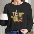 Pikachu And Mickey Long Sleeve T-Shirt Gifts for Her