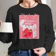 Pink Strawberry Milk Shake Kawaii Pastel Goth Japanese 90S Long Sleeve T-Shirt Gifts for Her