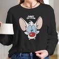 Pinky And The Brain Pinky Big Face Long Sleeve T-Shirt Gifts for Her