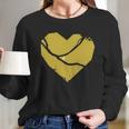 Pittsburgh Steel City Broken Heart Long Sleeve T-Shirt Gifts for Her