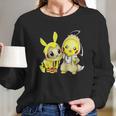 Pokemon Eevee And Pikachu Long Sleeve T-Shirt Gifts for Her