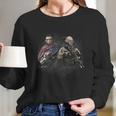 Presidential Soldiers Abraham Lincoln And George Washington Tshirt Long Sleeve T-Shirt Gifts for Her