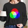 Primary Color Mixing Rgb Color Model Art Paint Long Sleeve T-Shirt Gifts for Her