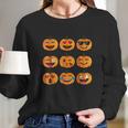 Pumpkin Emoji Pumpkin Emoji Halloween Costume Long Sleeve T-Shirt Gifts for Her