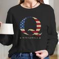 Qanon Wwg1wga Q Anon T-Shirt Great Awakening Maga Usa Tee Long Sleeve T-Shirt Gifts for Her