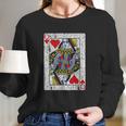 Queen Of Hearts Card Costume Vintage Long Sleeve T-Shirt Gifts for Her