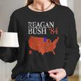 Reagan Bush 84 Vintage Distressed Style Long Sleeve T-Shirt Gifts for Her