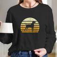 Redbone Coonhound Dog Silhouette Vintage Retro Long Sleeve T-Shirt Gifts for Her