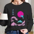 Retro Aesthetic Iruka With Japanese Writing Long Sleeve T-Shirt Gifts for Her