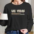 Retro Las Vegas Nevada Vintage 80S 70S Souvenir Gifts Long Sleeve T-Shirt Gifts for Her