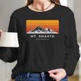 Retro Mount Shasta California Sunset Shirt Long Sleeve T-Shirt Gifts for Her