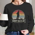 Retro Vintage Bobby Dazzler Treasure Hunting Metal Detecting Long Sleeve T-Shirt Gifts for Her