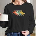 Retro Vintage Rodeo Bull Rider Long Sleeve T-Shirt Gifts for Her