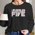 The Russian Five Official Movie Official Logo Of Red Wings Documentary Long Sleeve T-Shirt Gifts for Her