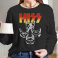 Hiss Music Cat Band Long Sleeve T-Shirt Gifts for Her