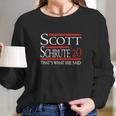 Scott Schrute 20 Thats What She Said Long Sleeve T-Shirt Gifts for Her