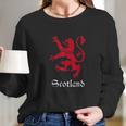 Scottish Lion Rampant Scotland Coat Arms Gift Emblem Long Sleeve T-Shirt Gifts for Her