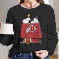 Snoopy Utah Utes Fans Long Sleeve T-Shirt Gifts for Her