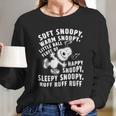 Soft Snoopy Warn Snoopy Happy Snoopy Long Sleeve T-Shirt Gifts for Her