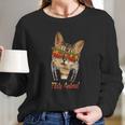 Sound Activated Cat Funny Party Animal Long Sleeve T-Shirt Gifts for Her