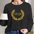 Spqr Camp Jupiter Roman Senatus Populus Que Romanus Long Sleeve T-Shirt Gifts for Her