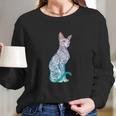 Stay Weird Pastel Goth Sphynx Cat Tattoo Kitten Long Sleeve T-Shirt Gifts for Her