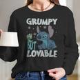 Stitch Grumpy But Lovable Long Sleeve T-Shirt Gifts for Her