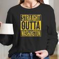 Straight Outta Hometown Pride Fantasy Football Fan Long Sleeve T-Shirt Gifts for Her